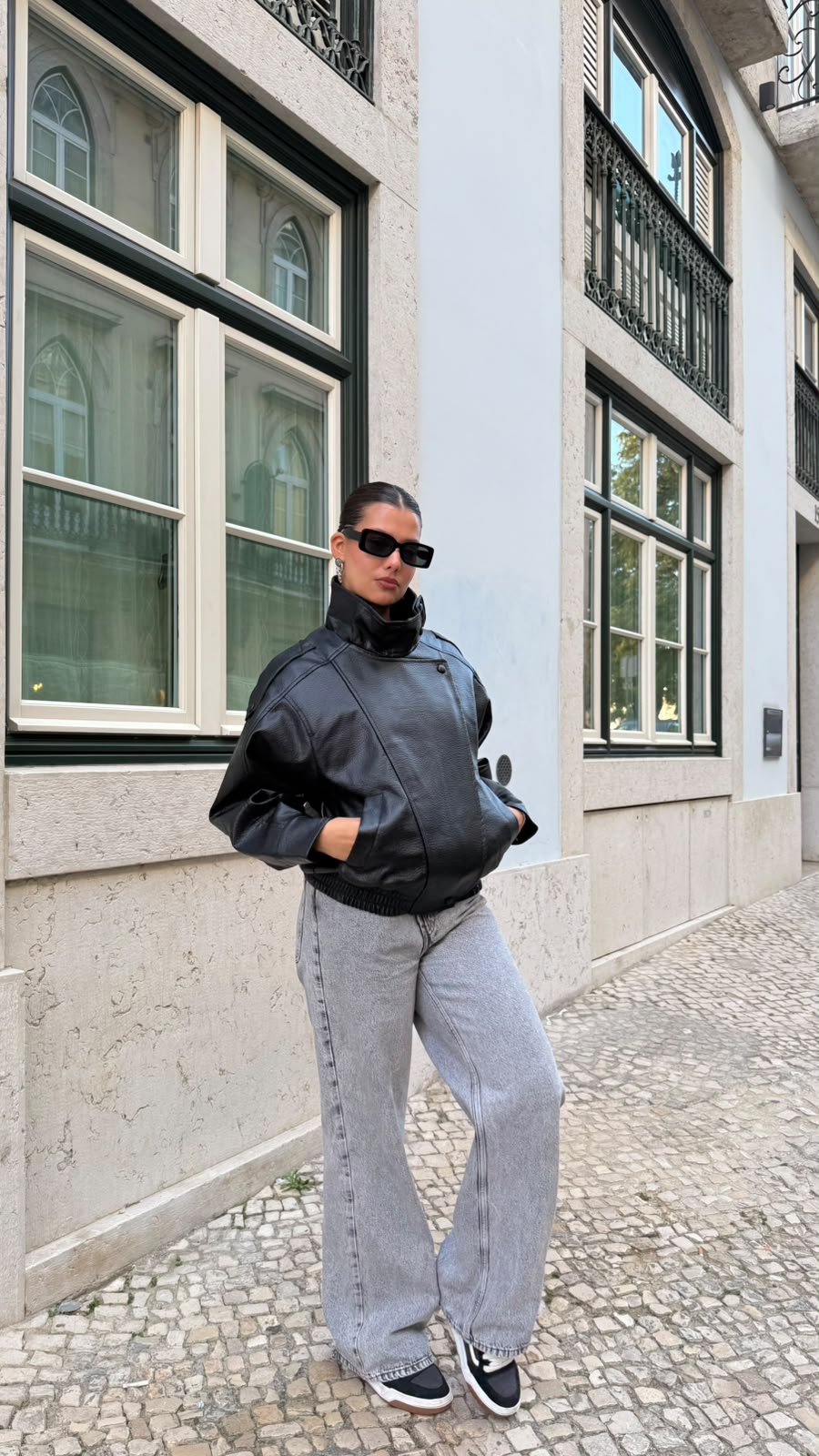 Jaqueta Aviador Oversized