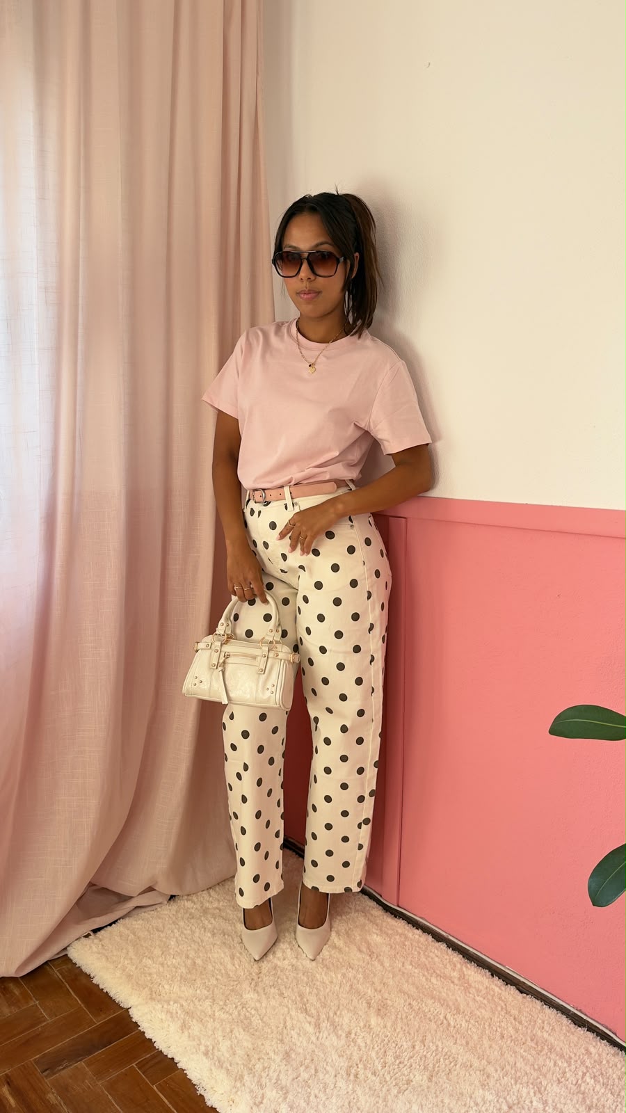 Calça Balloon Polka Dots 🤎