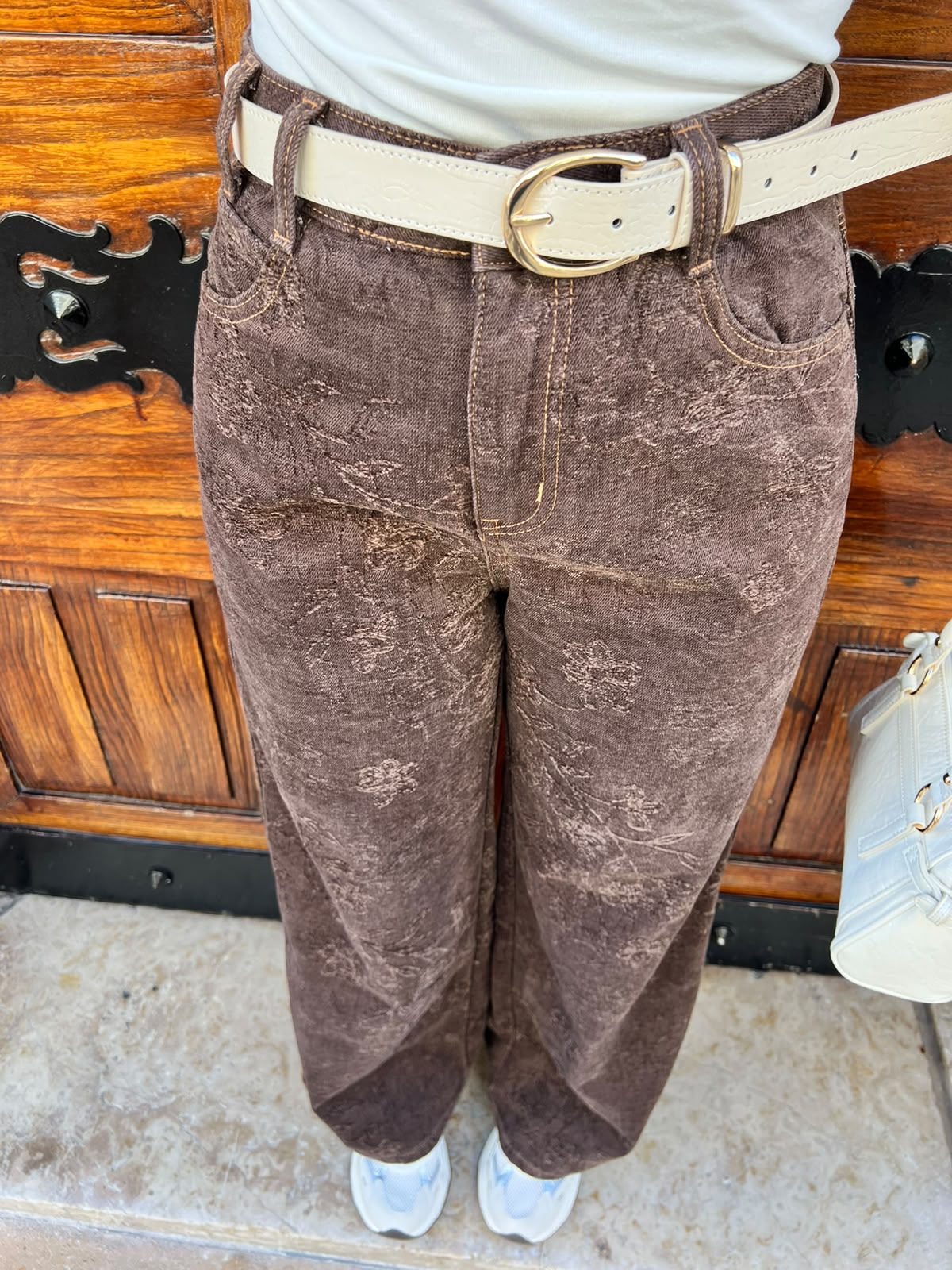 Calça Texturizada Chocolate 🤎